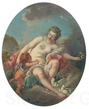 Francois Boucher Venus Restraining Cupid Spain oil painting art